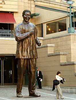 Nelson Mandela Statue in Johannesburg
